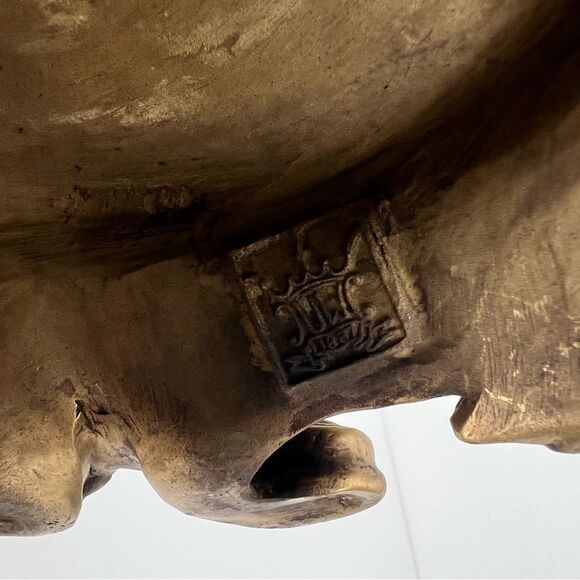 United Wilson Parrot Hand Painted Porcelain Table Lamp on Bronze Bases 1897 - Picture 12 of 16